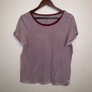 American Eagle Outfitters Women's Striped Short Sleeve Tee